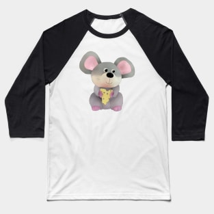 Maus mit Käse Baseball T-Shirt